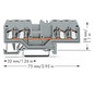 Reihenklemme 0,08-2,5qmm Serie 280 20A 1Etage 4kl gr Hutschiene TH35