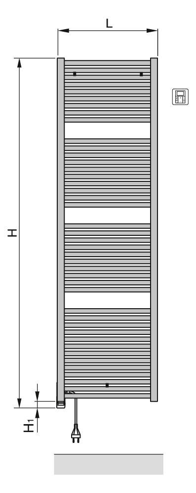 Zehnder Design-Elektroheizkörper toga TE-150-050/GD, 1436 x 500 mm, weiß matt Zehnder Design-Elektroheizkörper toga TE-150-050/GD, 1436 x 500 mm, weiß matt
