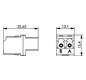 LWL-Kupplung LC-D LC-D Singlemode und bl Kst Keramik einrasten