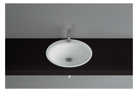 Einbau-Waschtisch BetteLux Oval A220 50x50cm, PW, ägäis