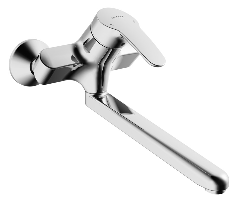 Hansamix NEU Wasch-/Spü ltisch-Einhand- Wandbatterie verchromt  