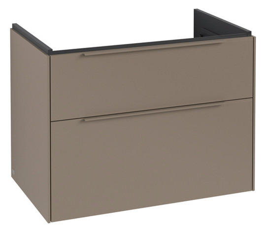 V&B Waschtisch-Unterschrank Subway 3.0 77,2x57,6x47,8cm, ohne LED/Griff monochrom, taupe