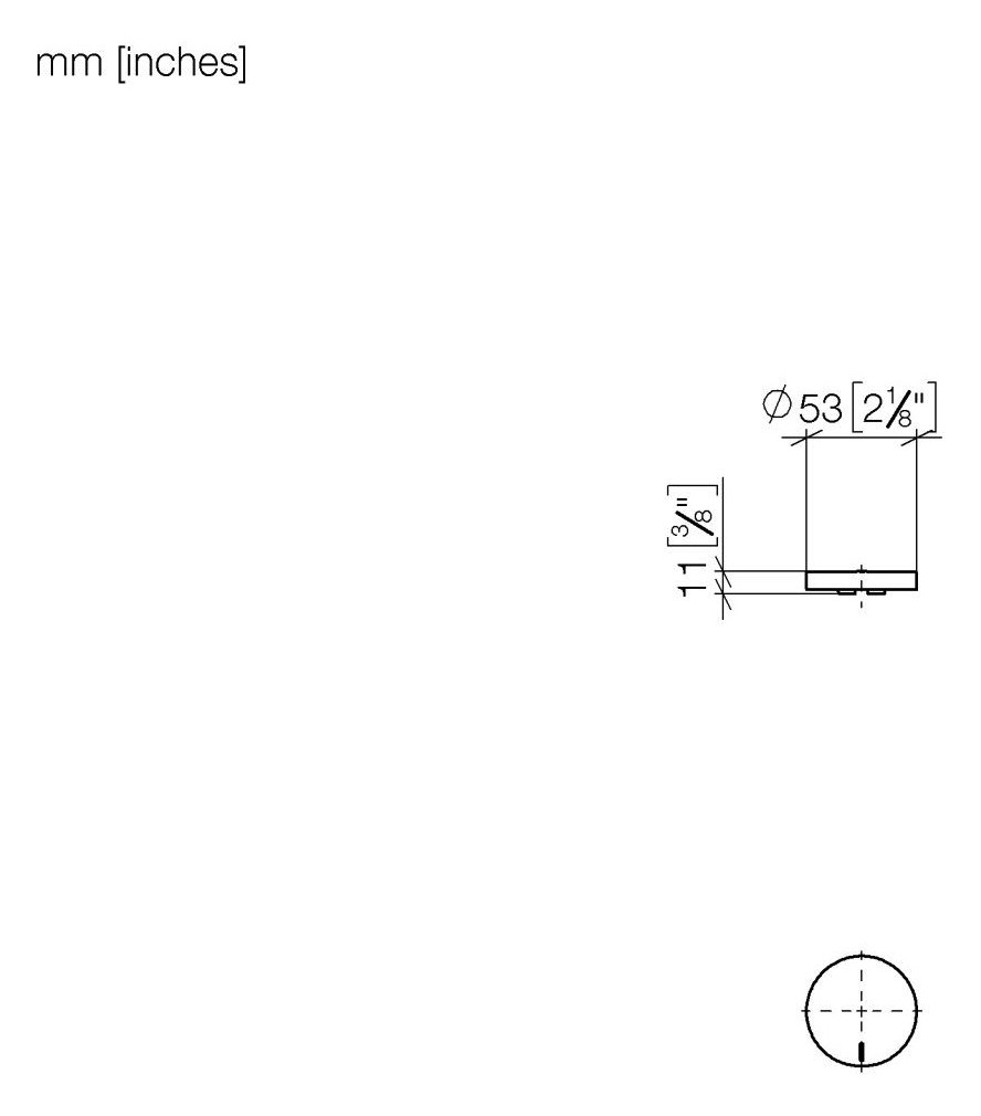 Dornbracht Griffeinsatz CYO kalt, chrom
