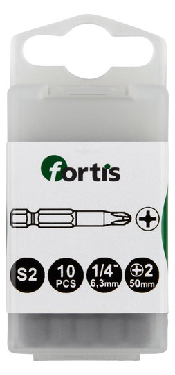 fortis-Bits für Kreuzschlitzschrauben, S2-Stahl -...