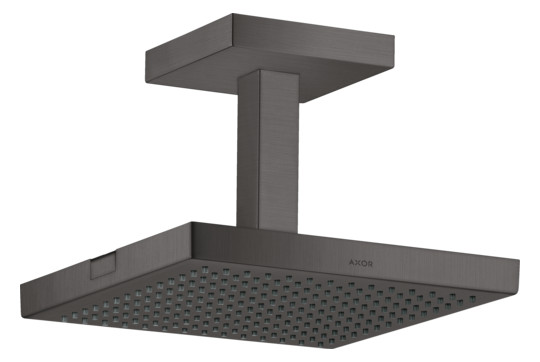 hansgrohe Kopfbrause Axor Starck mit Deckenanschluss, 240x240mm, 1jet, brushed black chrome
