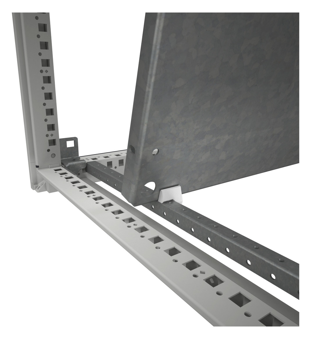 Standschrank ST IP55 B800xH1800xT500mm pulverbesch RAL7035 Koppelbar