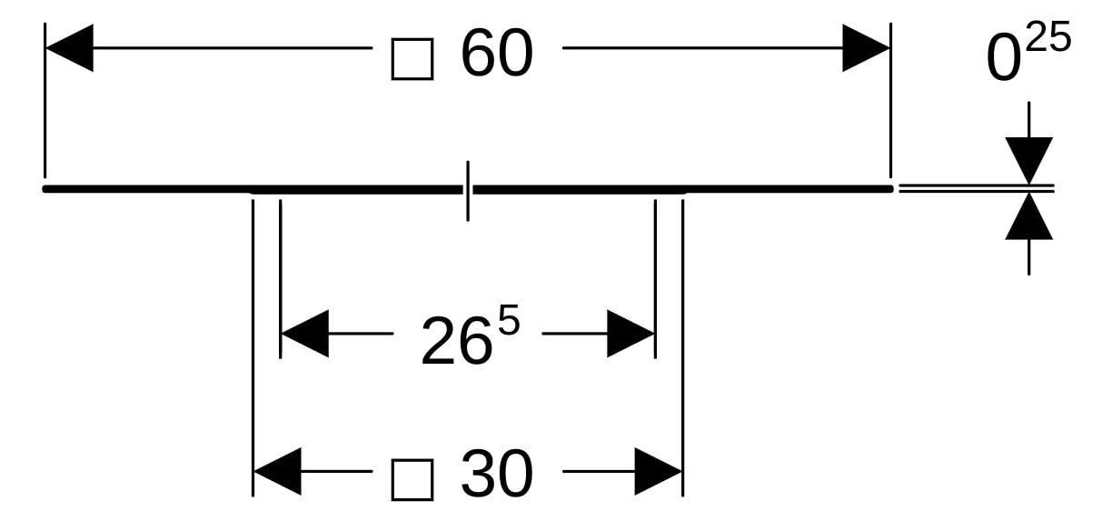 Geberit Befestigungsblech Pluvia feuerverzinkt, für Dachabdichtungsfolie