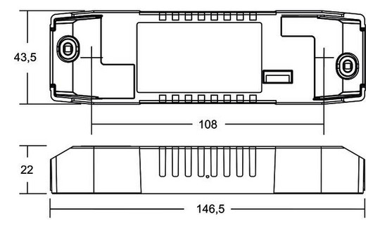 LED-Steuerung 2,5-27W 500mA 10-54V IP20 DALI Dimmung DALI Kstgeh dyn