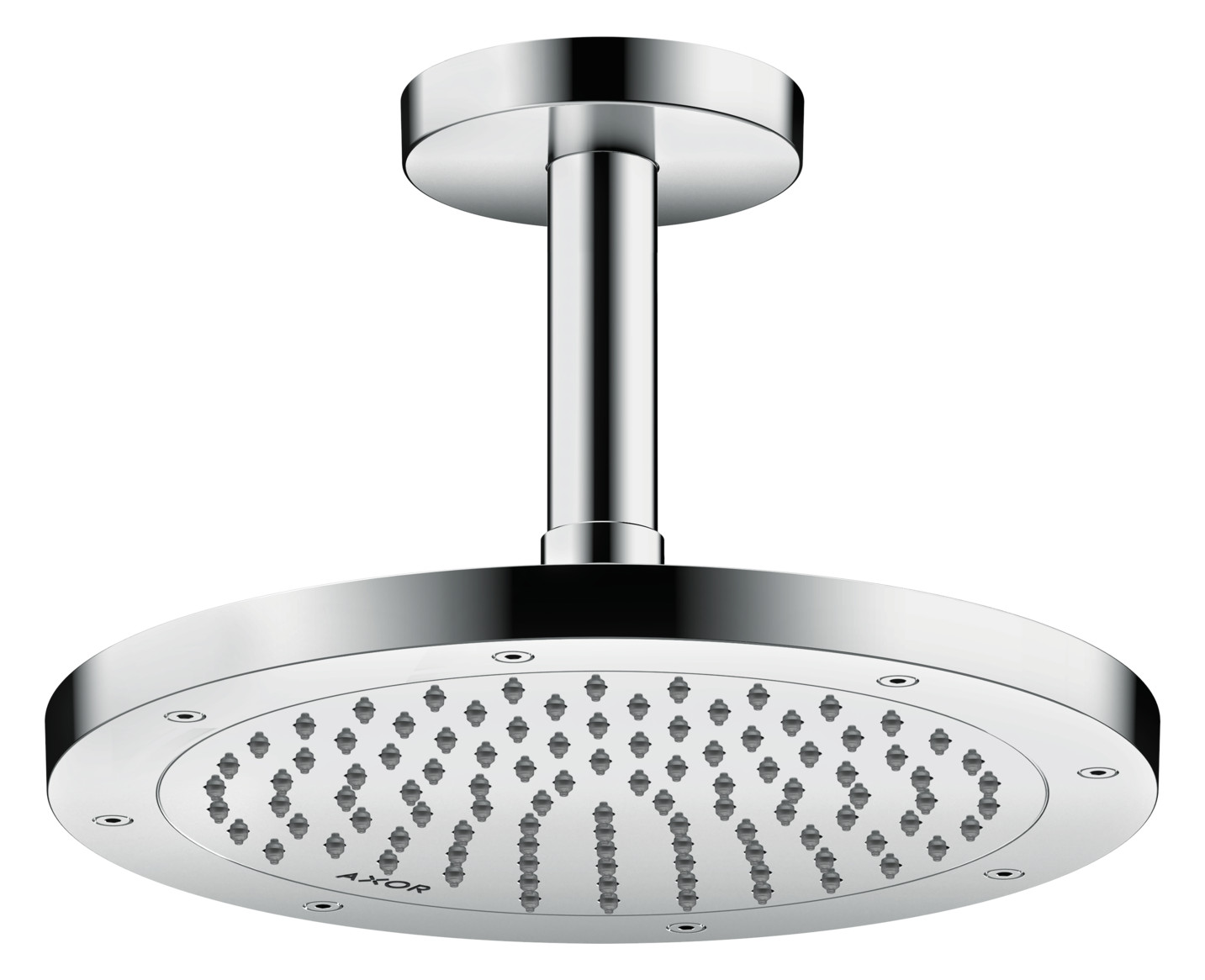 hansgrohe Kopfbrause EcoSmart plus Axor Decken- oder Wandmontage, 245mm, 1jet, chrom