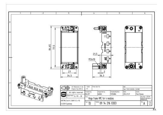 HART HNC Gelenkrahmen 16B    09142160303 