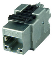 Modular-Buchse Cat6 RJ45 27-22AWG Schirm Feldkonf Litze massiv Schneidklemme IDC