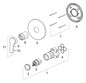 HANSA Fertigmontageset HANSAPINTO UP-Brause-Einhebelmischer, Rosette rund, chrom