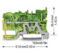 Schutzleiter-Reihenklemme Serie 2022 0,25-4qmm gn/ge 1Etage APL_erf.