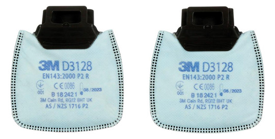 3M-Partikelfilter - D3128 mit Aktivkohle, P2R