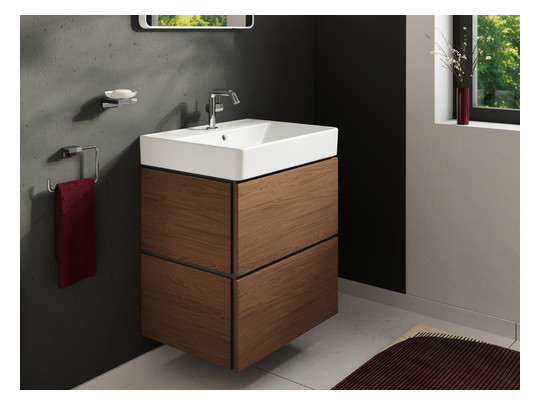 hansgrohe Waschtisch Xanuia Q 600x480mm, mit Hahnloch/Überlauf, weiß