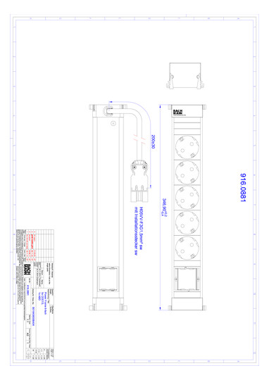 Bachmann POWER FRAME 5xCEE7/3   916.0881 