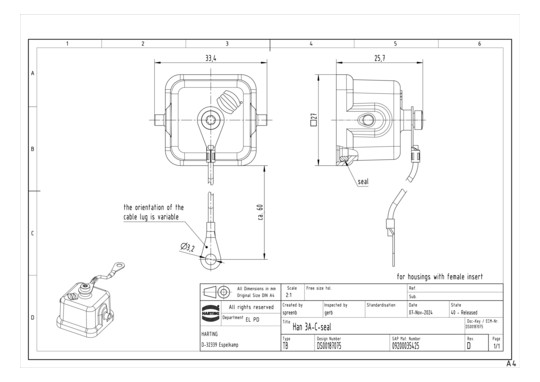 HART Schutzkappe 3A          09200035425 