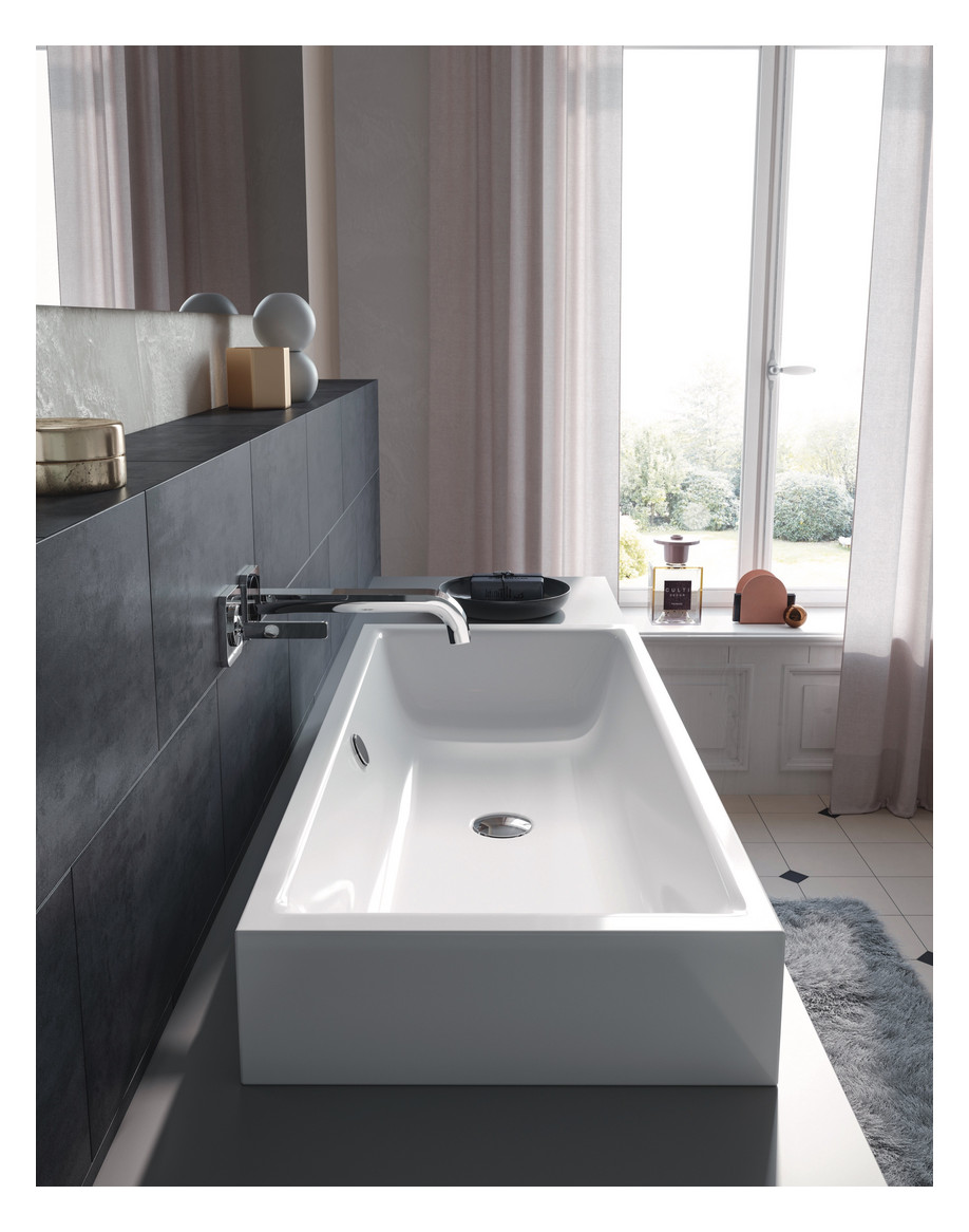 Kaldewei Aufsatzwaschtisch PURO S 3175 60x38,5cmm, ohne Hahnloch, schwarz, Perl-Effekt, cool grey30 Kaldewei Aufsatzwaschtisch PURO S 3175 60x38,5cmm, ohne Hahnloch, schwarz, Perl-Effekt, cool grey30