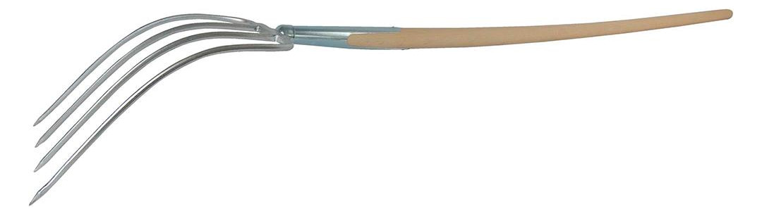 Bild Havau-Dunggabel 4 Zinken mit Stiel + Schi enenzwinge - SHW-2