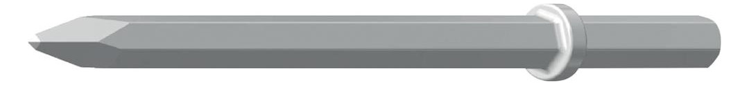 Bild Spitzmeissel 450 mm EE sechskant 25 x 10 8 mm - Padley & Venables-0