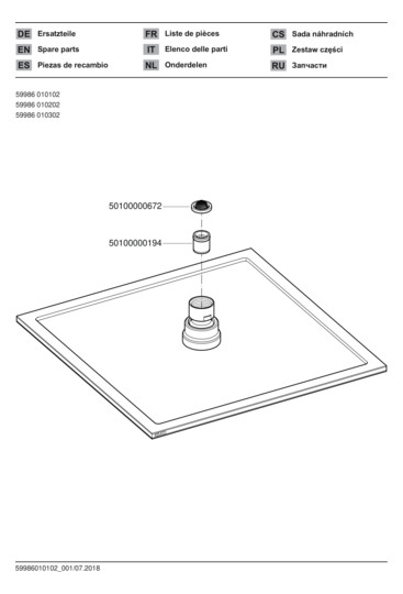 KEUCO Kopfbrause eckig, Metallkopfbrause, 250 x 250 mm, verchromt
