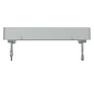 Zentralplatte USB 2f alu-si Klemmbef m.Aufdr aluminium-silber