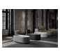 Einbau-Waschtisch BetteLux Oval A220 50x50cm, TX, beige