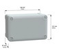 Wandschrank Kst IP66 B105xH175xT80mm unbeh RAL7035