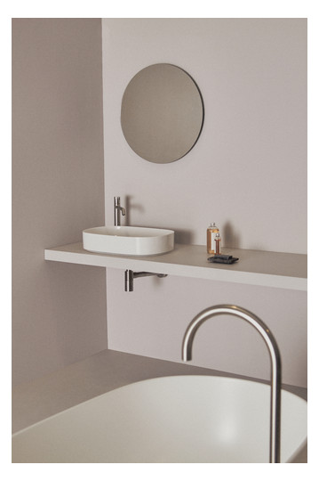 Ideal-Standard Waschtisch Linda-X ohne Hahnloch/Überlauf, 45x38x13cm, seidenweiß