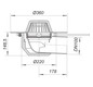 Dallmer Dachablauf 64 H PVC, DN 100, beheizt, mit extra breitem Flansch