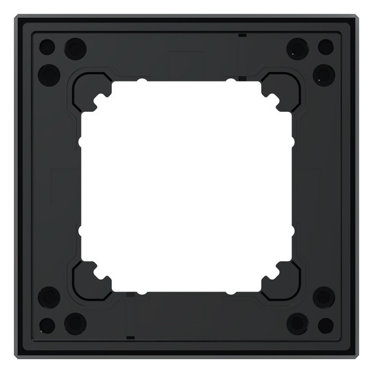 Rahmen 1f ony-sw glz M-PLAN Glas f.GEB-K onyxschwarz Unterputzmontage