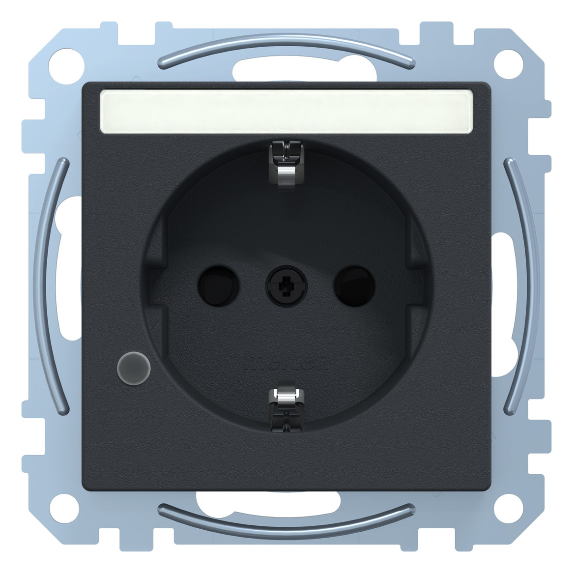 Steckdose 1f anth mt System M UP m.BS IP20 Mit erhöhtem Berührungsschutz