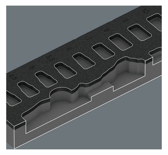 Wera Knarren-Satz Einlage 8000 A 0522513 