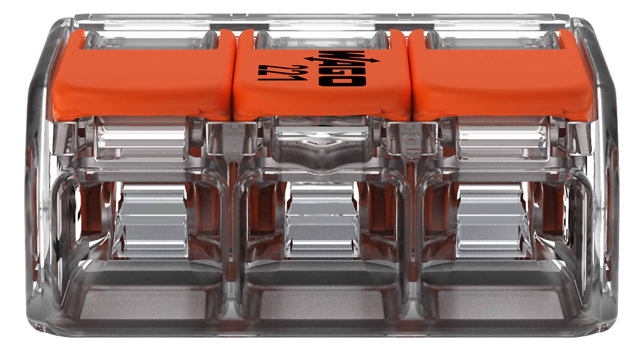 Mosel-ElektroWago 221-413 Steckklemmen bis 4mm² 3polig mit Hebel
