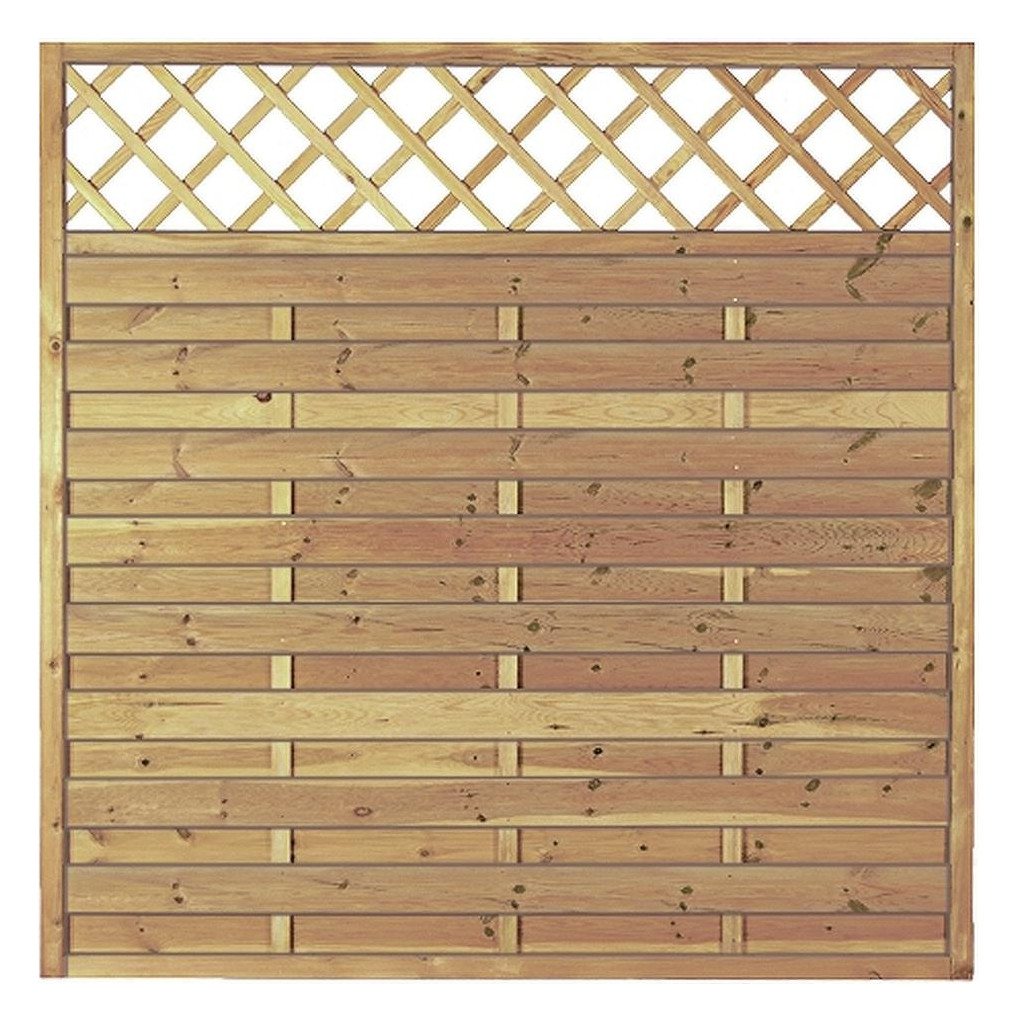 Bild Maxi-Massiv-Ranki 180x180cm, kdi grün Rahmen 45/45mm Lamellen geriffelt & geschr - n.a.-0