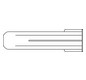 Universaldübel Ø6x30mm Kst PE 35mm Ø3,5-5mm Polyethylen (PE) m.Rand