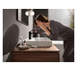 hansgrohe Waschtisch-Einhebelmischer 110 Vivenis mit Zugstangen-Ablaufgarnitur, mattschwarz