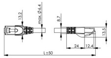 Patchkabel Cat6A 0,25m gn S/FTP RJ45 AWG27