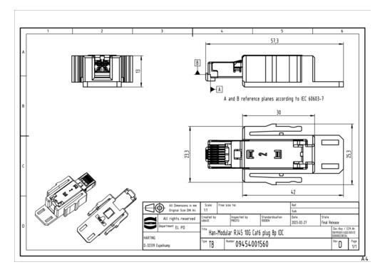 Harting Han-Modular RJ45     09454001560 
