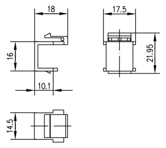 Staubschutz RJ45-Bu sw