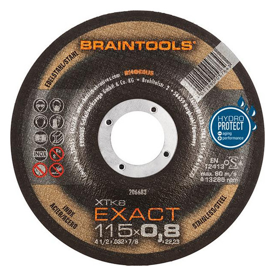RHODIUS-Trennscheibe XTK8 EXACT - 115x0,8mm, gekröpft