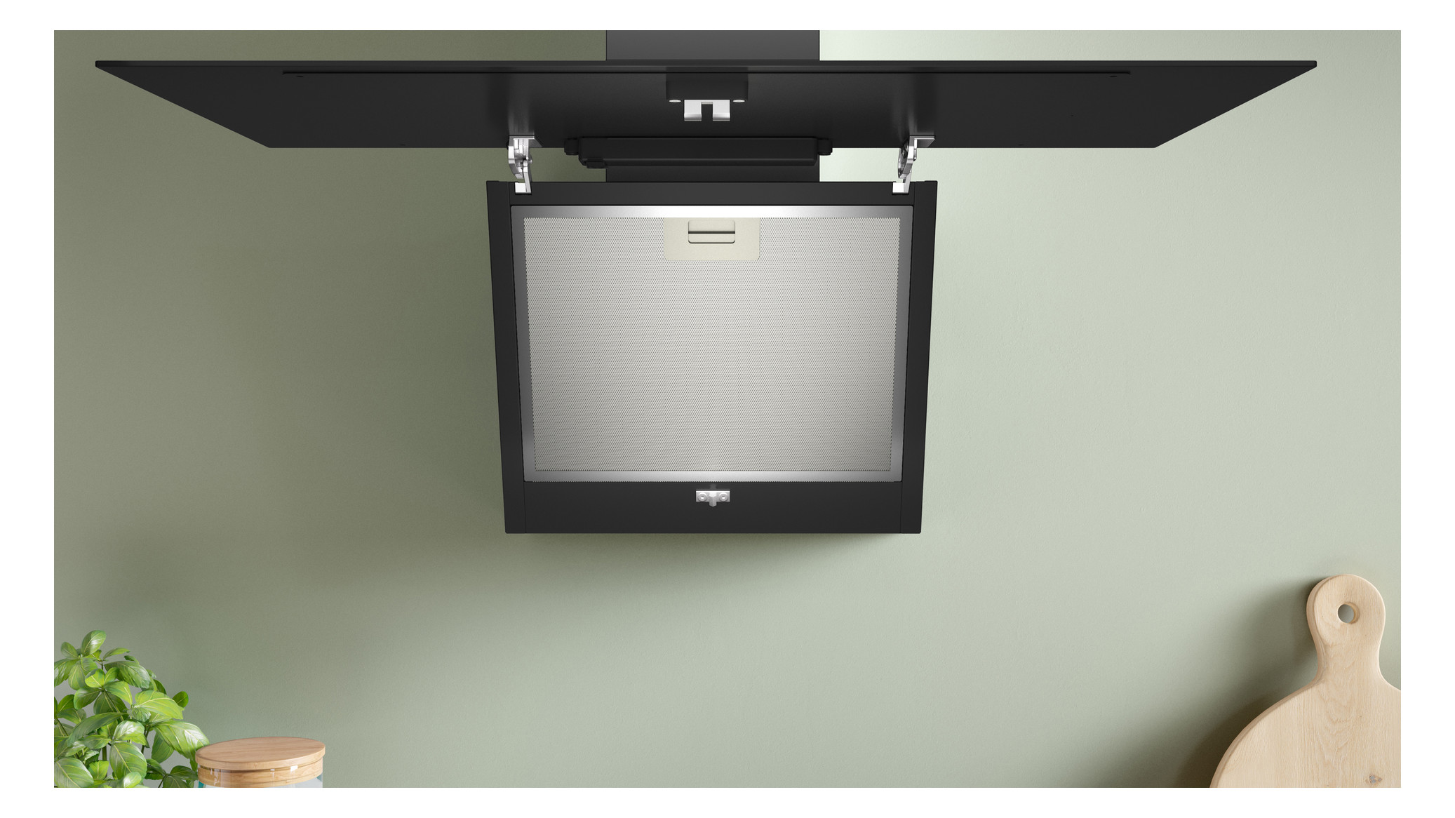 Wandesse 790mm sw A 60dB 430cbm/h Ø150mm LED 3st Uml T325mm