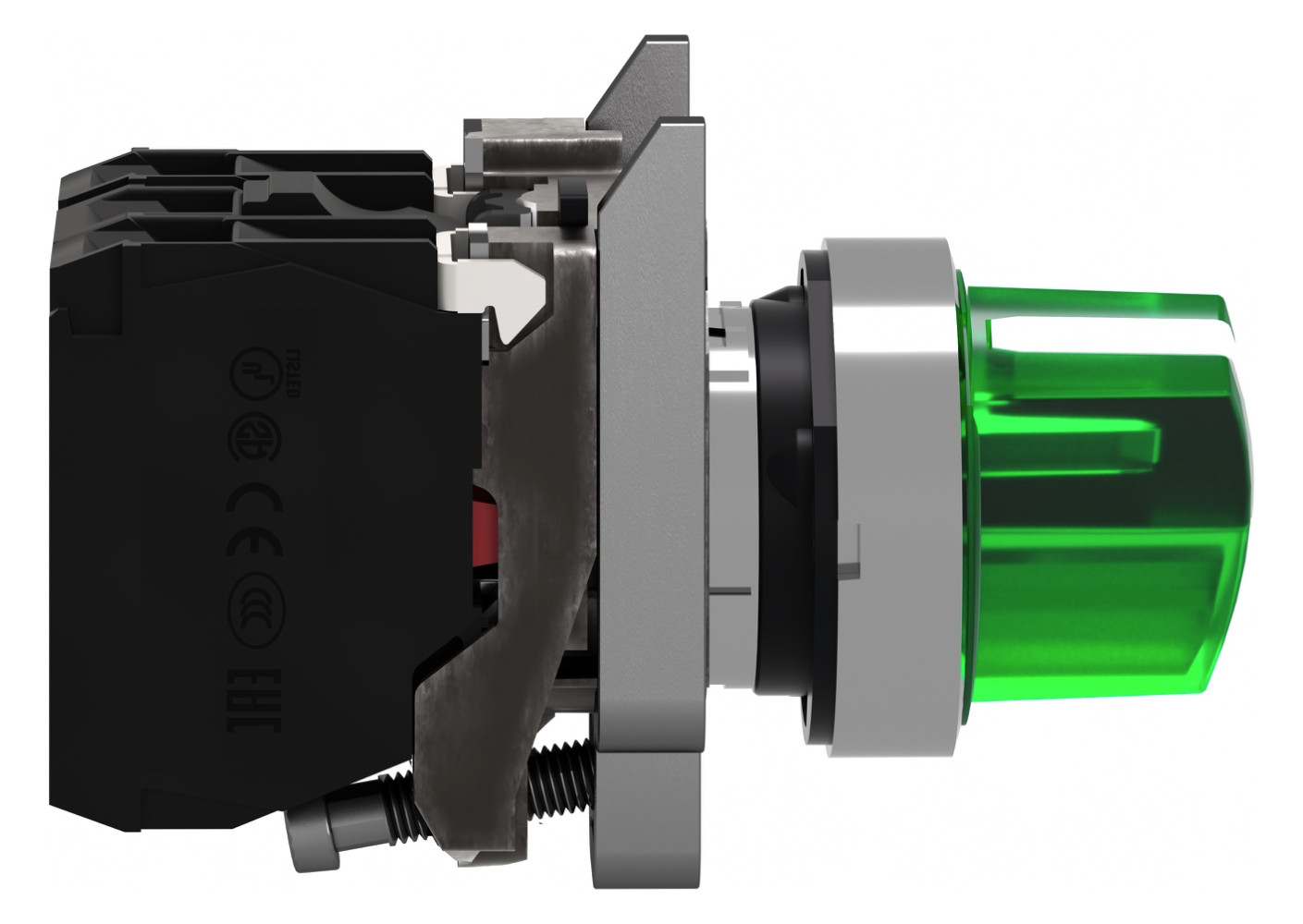 Wahlschalter 2stuf rast t Knebel Ø22,5mm IP66 1S Schaltfunktion verrastend 1Ö