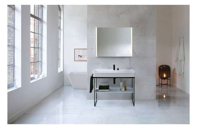 Duravit 2-Loch-Waschtisch-Armatur M D.1 Ausladung 148mm, ohne Zugstangen-Ablaufgarnitur, schwarz matt