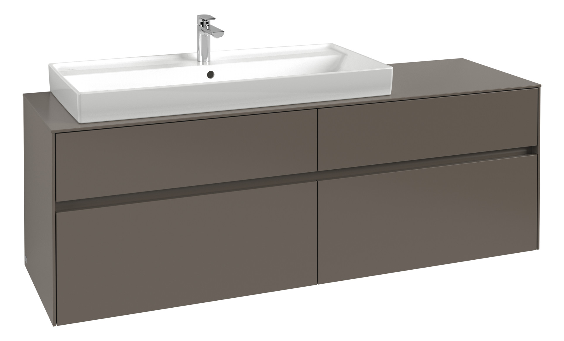 V&B Waschtischunterschrank Collaro 160x54,8x50cm, Waschtisch links, kansas oak