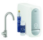 GROHE Spültisch-Einhebelmischer Blue Home C-Auslauf, Mono Starter Kit, supersteel