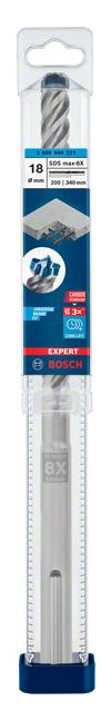 Bild Hammerbohrer EXPERT 18x200x340mm Bosch V E à 1 Stück SDS max-8X-2
