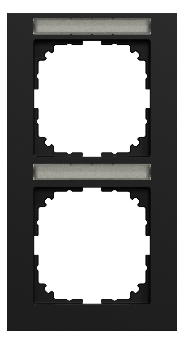 Rahmen 2f sw mt vert BSF Kst Thermopl Textfeld/Beschriftungsfläche