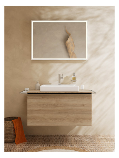 hansgrohe Zahnbecher AddStoris mit Glas, Wandmontage, Metall, chrom