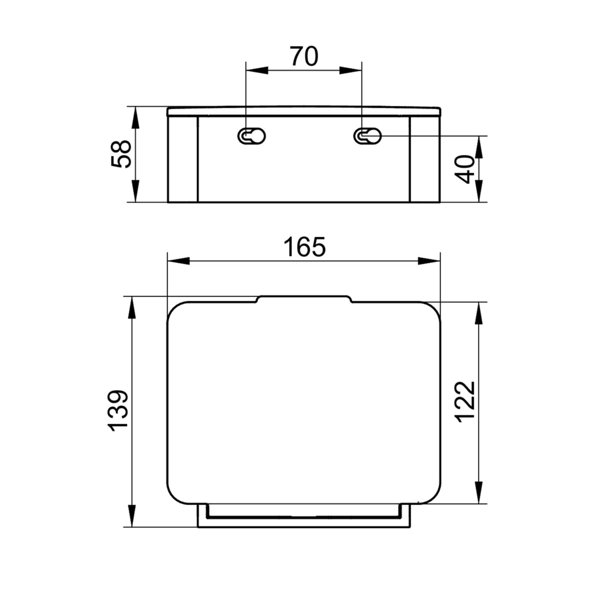 KEUCO Feuchtpapierbox Plan verchromt